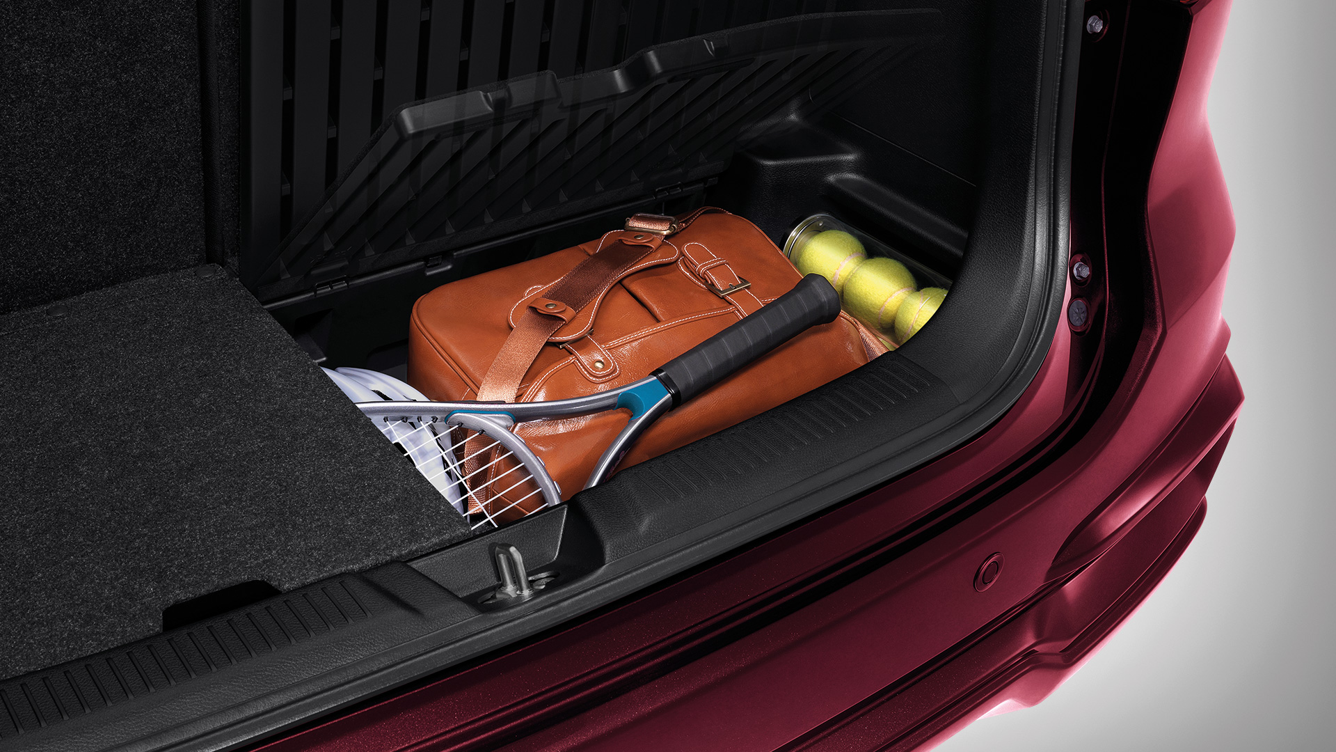 Suzuki ERTIGA Utility box under luggage capacity with 50:50-split lid