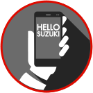 Easy to contact via the “Hello Suzuki” app