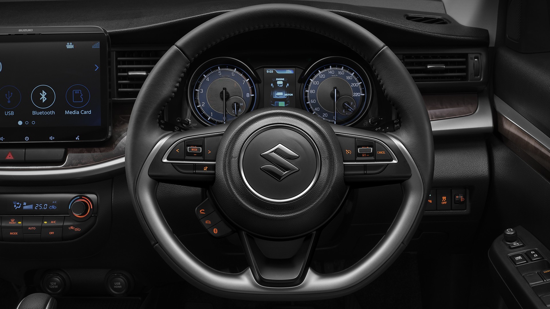 All New Suzuki XL7 D-Shaped Steering Wheel.